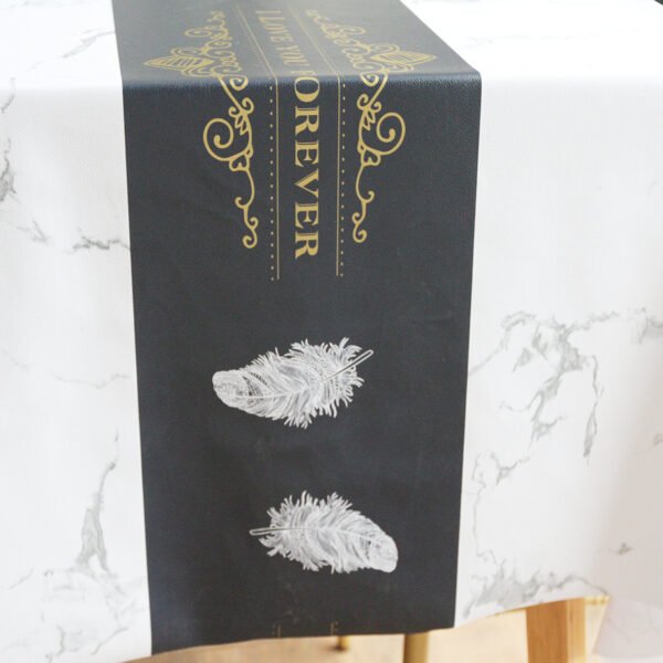 Marble Pattern Waterproof PVC Tablecloth