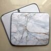 Black-and-White Marble Print Foam-Core Dish Drying Mat – Elegant Absorbent Pad