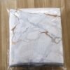 Black-and-White Marble Print Foam-Core Dish Drying Mat – Elegant Absorbent Pad