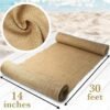 Natural Jute Table Runner Roll (3) 100% Natural Jute Table Runner Roll – 14'' x 30ft