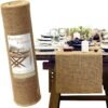 Natural Jute Table Runner Roll (4) 100% Natural Jute Table Runner Roll – 14'' x 30ft