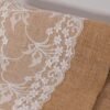 Natural Jute Table Runner with Lace