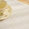 Natural Linen Color Cotton Blend Tablecloth (2) Natural Linen Color Cotton Blend Tablecloth