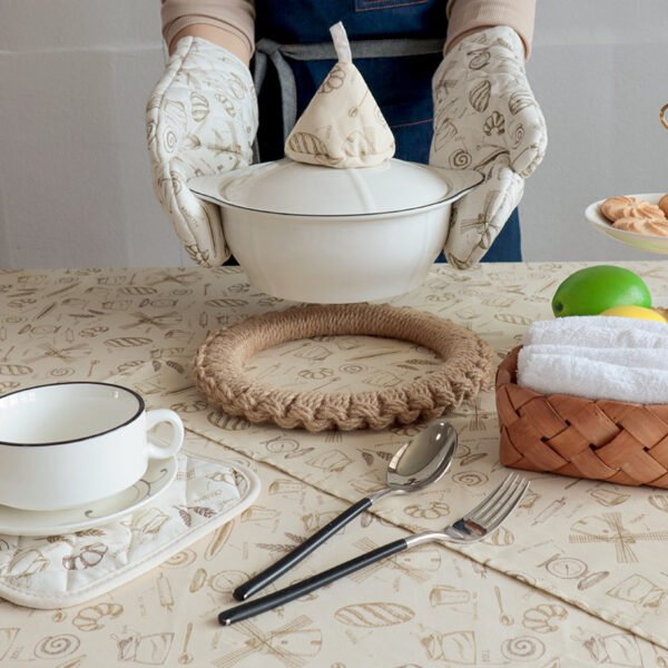 Printed Cotton Microwave Oven Mitts