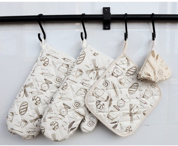 Printed Cotton Microwave Oven Mitts