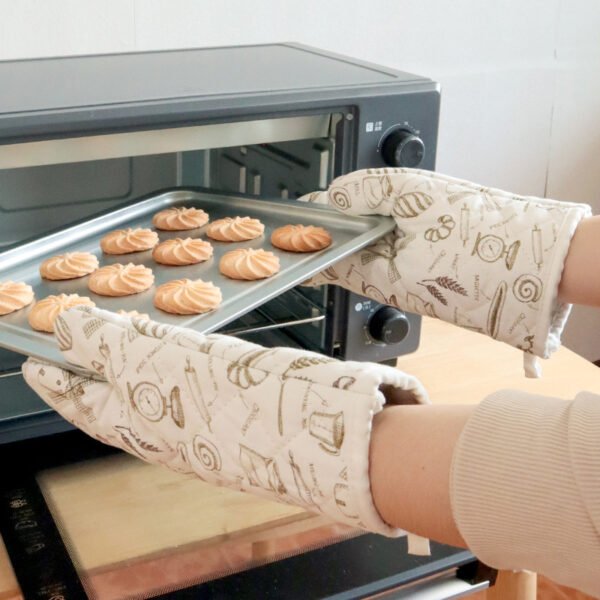 Printed Cotton Microwave Oven Mitts