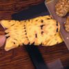 Orange Cat Paw Microwave Oven Mitt - Heat Resistant Cotton (4) Cute Cat Paw Microwave Oven Mitts - Cotton, Orange
