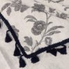 Peony Print Linen Café Curtain (3) peony print linen café curtain rustic floral farmhouse kitchen valance