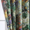 Purple Impressionist Print Polyester Café Curtain (4) purple impressionist print polyester café curtain French vintage style