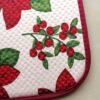 Red Floral Christmas Foam-Core Dish Drying Mat – Wholesale (4) Red Floral Christmas Foam-Core Dish Drying Mat – Absorbent Festive Pad