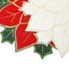 Round Placemats (7) Christmas Placemats – Red & Gold Embroidered