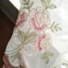polyester sheer floral embroidery café curtain kitchen short valance