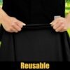 Black Elastic Rectangular Tablecloth