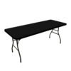 Elastic Rectangular Tablecloth Black for Weddings and Banquets