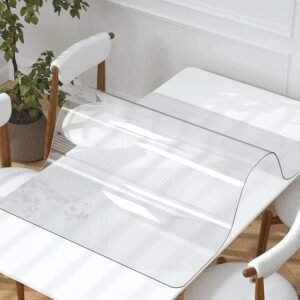 Soft glass transparent table mat – waterproof and heat resistant table protector