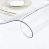 Soft glass transparent table mat – waterproof and heat resistant table protector