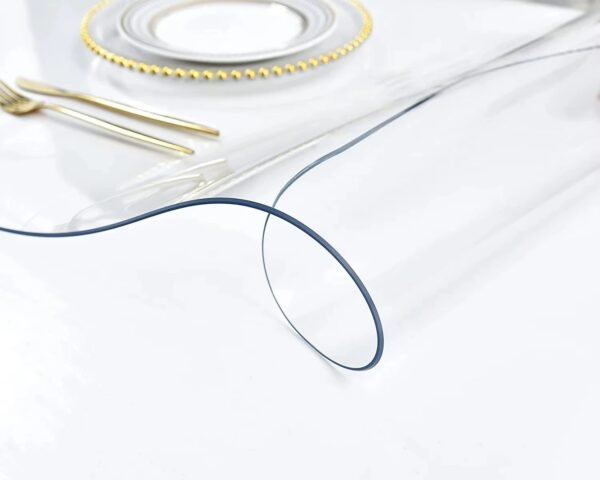 Soft glass transparent table mat – waterproof and heat resistant table protector