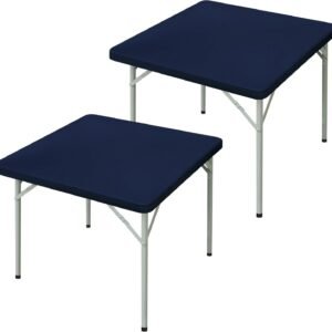Elastic Square Tablecloth Black for Weddings and Banquets