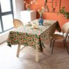 Sunflower Print Cotton Blend Tablecloth - Bright for Garden Parties (2) Sunflower Print Cotton Blend Tablecloth - Bright for Garden Parties