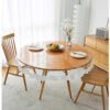 Transparent PVC lace edge round tablecloth with soft drape design (2) Transparent PVC lace edge round tablecloth with soft drape design