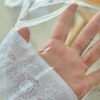 Transparent PVC lace edge round tablecloth with soft drape design (3) Transparent PVC Lace Edge Round Tablecloth