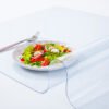 Transparent PVC waterproof table protector mat for dining and office tables (4) Transparent PVC Table Protector Mat