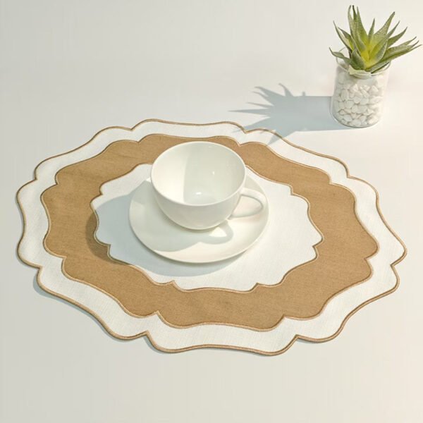 Two-Tone Linen Placemats | Rectangular 45x34cm