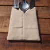 Vintage Jute Cutlery Pouches (8) Vintage Jute Cutlery Pouches