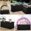 Elegant Table Skirt - Premium  White