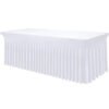 Premium White Table Skirt for Weddings and Special Events