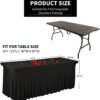 Elegant Table Skirt - Premium  White
