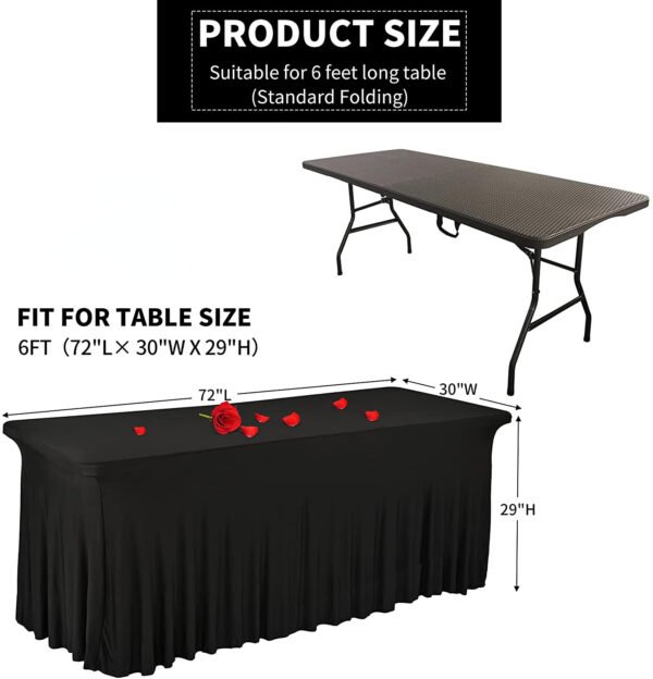 Elegant Table Skirt - Premium  White
