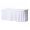 Elegant Table Skirt - Premium  White