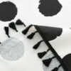 White Black Polka Dot Cotton Blend Tablecloth (7) White Base Black Polka Dot Cotton Blend Tablecloth