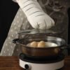 White Cat Paw Microwave Oven Mitt - Cotton Heat Resistant (6) Cute Cat Paw Microwave Oven Mitts - Cotton, White