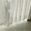 white chrysanthemum embroidery sheer café curtain polyester kitchen valance