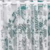 white rose lace polyester café curtain sheer decorative kitchen valance