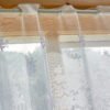 white daisy lace polyester café curtain rustic farmhouse window valance