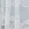 White Floral Print Polyester Café Curtain (2) white floral print polyester café curtain sheer farmhouse kitchen valance