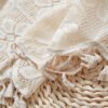 White Six-Petal Tassel Café Curtain – French Style Kitchen Valance (3) White Six-Petal Tassel Café Curtain – French Style Kitchen Valance