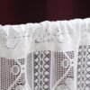 white tassel lace polyester café curtain elegant farmhouse kitchen valance