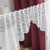 white tassel lace polyester café curtain elegant farmhouse kitchen valance