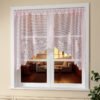 White Teapot Lace Polyester Café Curtain (5) white teapot lace polyester café curtain French country kitchen valance