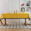 Yellow Little Ducks Print Cotton Blend Tablecloth (8) Yellow with Little Ducks Print Cotton Blend Tablecloth