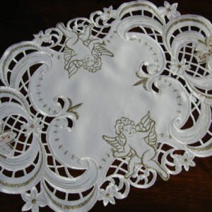 embroidered-satin-christmas-table-runner-handmade-cutwork
