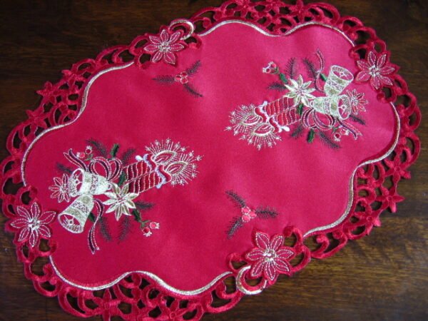 Christmas Embroidered Doilies, Placemats & Cutwork Tablecloths