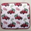 Christmas Red Car Foam-Core Dish Drying Mat (Rustic Style)