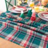 cotton-plaid-christmas-tablecloth-red-green (8) Cotton Plaid Christmas Tablecloth Red & Green