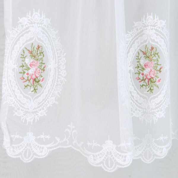 curtain valance (5) French Lace Embroidery Kitchen Valance