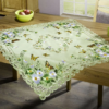 Wholesale Satin Embroidered Tablecloth with Hand Cutwork